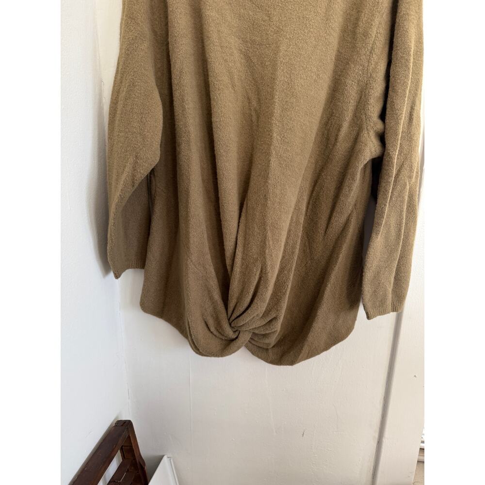 The Drop Eloise Capers Olive Twist Front Sweater | Size 4X - Picture 3 of 4